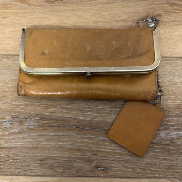 HOBO Handbags - HOBO International Tan Leather Rachel Continental Wallet Clutch